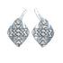 Native American Genuine Sterling Silver Hook Dangle Earrings JX125109